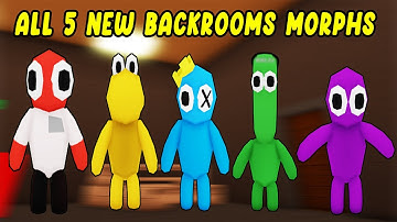 UPDATE - How To Find ALL 5 NEW PLUSHY MORPH in Find The Backrooms Morphs