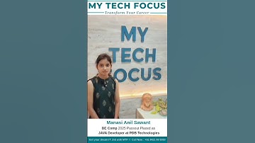 Congratulations to Manasi ! Got placed as a Java Developer at !!Get Your Dream IT Job with MTF  !