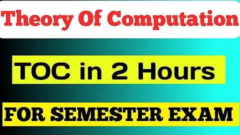 Complete TOC Theory Of Computation in one shot | One Shot for Theory Of Computation