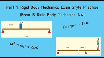 Part 1: IB Physics Topic A.4 Rigid Body Mechanics Practise