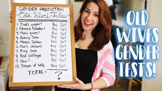 Baby Gender Prediction Tests - Old Wives Tales!
