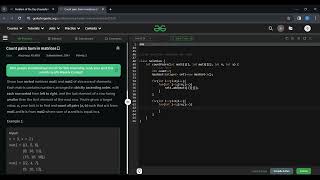 Count Pairs Sum In Matrices 11-03-2024 Gfg Potd Java Geeksforgeeks