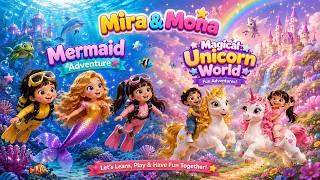 ✨ The Magical Mermaid & Unicorn Kingdom 🧜‍♀️🦄 | 3D Cartoon for Kids