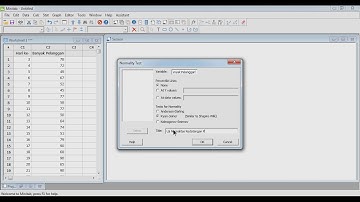 Normality Test (Minitab 18)
