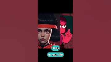 Ruby in real life, Animated characters , AI Generated, (Steven Universe)