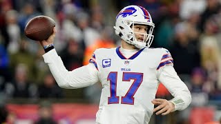 Bills' QB Josh Allen speaks to reporters at Bills' minicamp