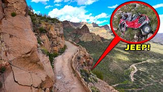 SCARIEST Road in Arizona...Don't Look Down! 'Fish Creek Hill' Apache Trail aka SR 88