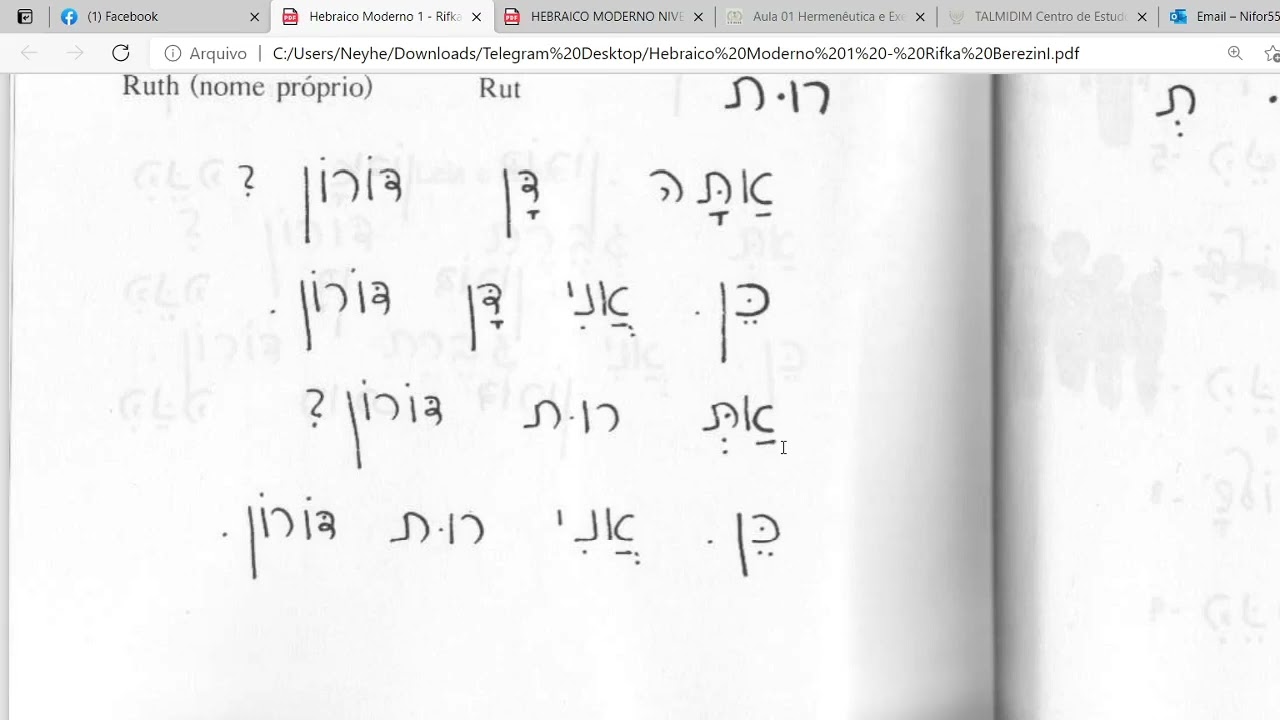Aprendendo Hebraico – Telegram