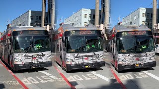 Transit Action Ep03 Sf Muni Hybrid And Trolley Buses Chinatown 11723