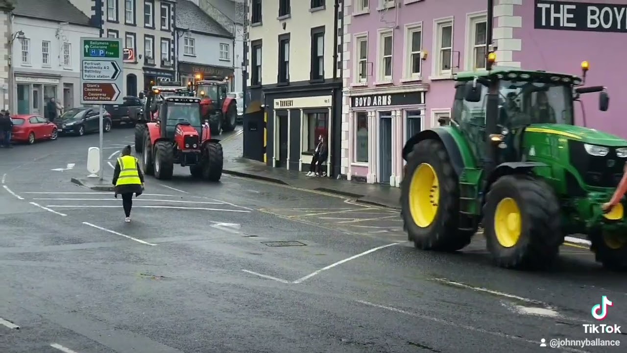 Sean McAlonan Memorial Truck 🚚 and Tractor 🚜 Run in Ballycastle, Northern Ireland 19-11-2023.