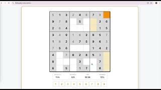 Playing Sudoku Online – Free 9×9 Sudoku Puzzle screenshot 4