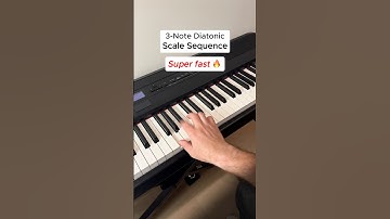 How to play 3-Note Diatonic Scale Sequence fast🔥 #piano #pianist #pianolesson #pianotutorial