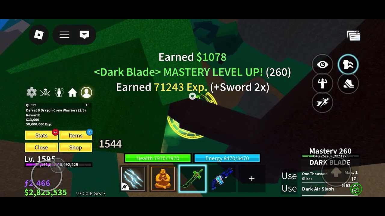 I reached third sea! And got electric claw