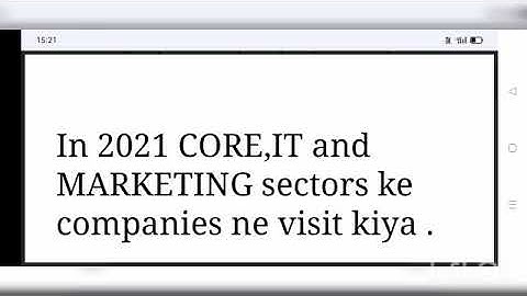 BIT SINDRI 2021 PLACEMENT RECORD