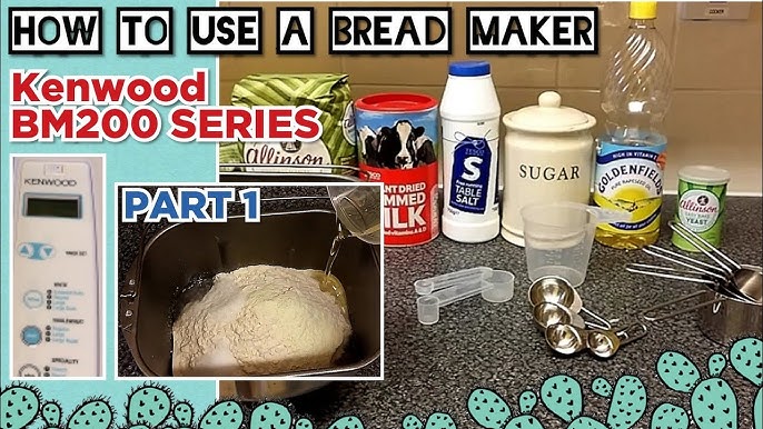 How to use a Bread Maker Kenwood BM200 series | RECIPE BOOK/INSTRUCTIONS  manual page by page - YouTube