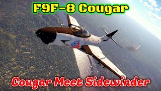 F9F-8 Cougar - Four AIM-9Bs At Only 8.3BR [War Thunder]