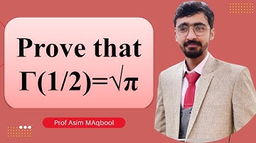 Lecture 6 Special Function: Gamma Function Γ(1/2)=√π in Urdu / Hindi