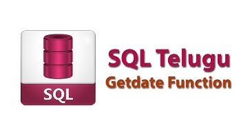 Getdate Function in sql Server Telugu | Getdate Function in sql Telugu | Sql Telugu