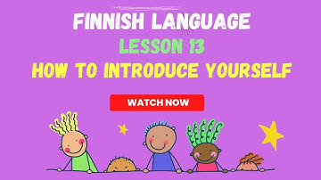 Finnish conversation | Finnish conversation in How to introduce yourself | Finnish language 2023