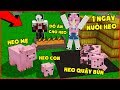 THỬ THÁCH 24 GIỜ LÀM NÔNG TRẠI NUÔI HEO TRONG MINECRAFT*MỀU 1 NGÀY TRỞ THÀNH NGƯỜI NUÔI HEO