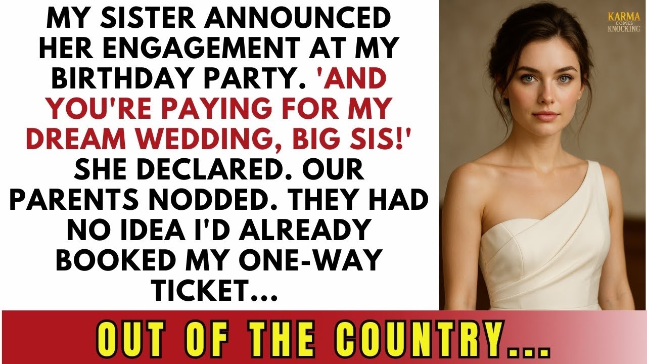 My Sister Announced Her Engagement at My Birthday Party and Demanded I Pay for Her Wedding