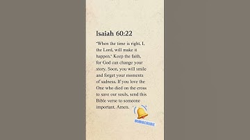 Isaiah 60:22 – God Will Make It Happen | Faith Reminder #Isaiah6022