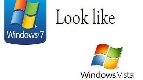 How to make Windows 7 look like Windows Vista