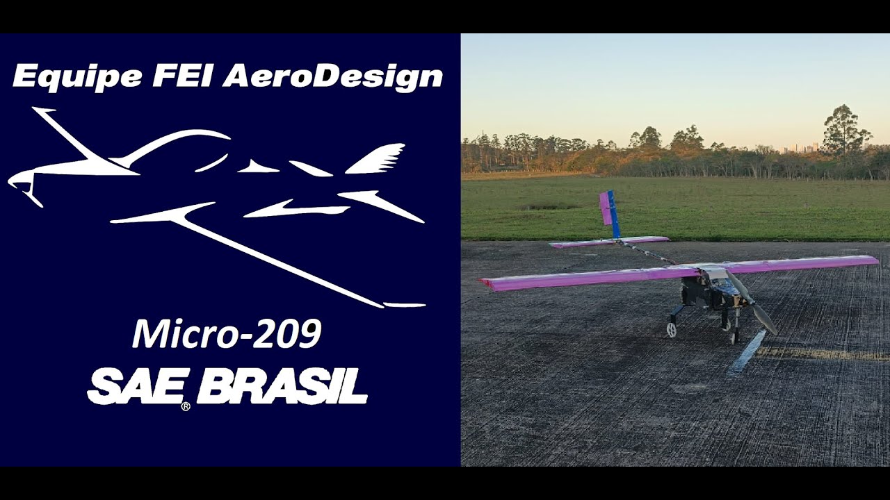Vídeo de voo 209 Equipe FEI AeroDesign Micro 2022 SAE BRASIL