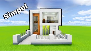 Cara Membuat Rumah Modern Perumahan Simple + Minimalis ! || Minecraft Modern Pt.27