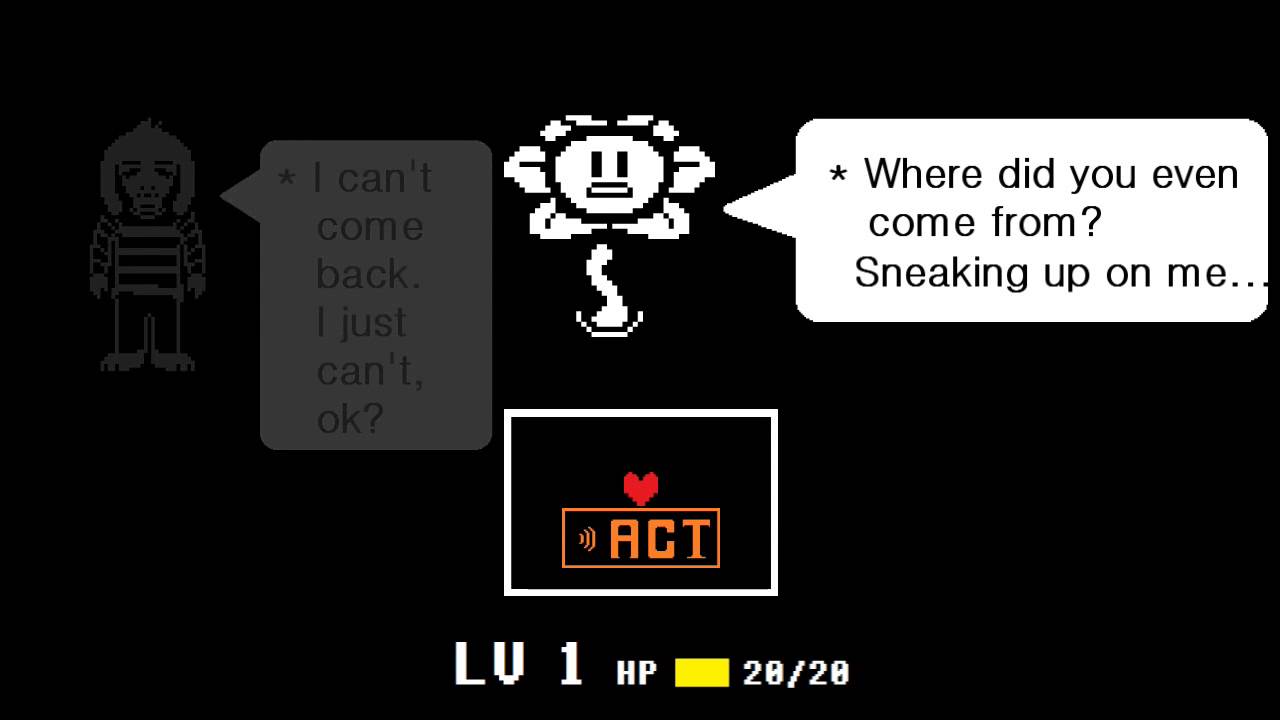 Semi Frequent Undertale Facts on X: * During the Pacifist Ending, when  Flowey attacks all your friends with his vines, each character is  restrained with 2 vines, however Papyrus is the only