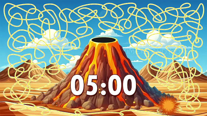 5 Minute Volcano 🌋 Timer Bomb 💣 | Confetti Eruption