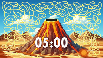 5 Minute Volcano 🌋 Timer Bomb 💣 | Confetti Eruption