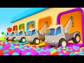 Helper cars  the colored tow trucks for kids new full episodes of car cartoons for kids