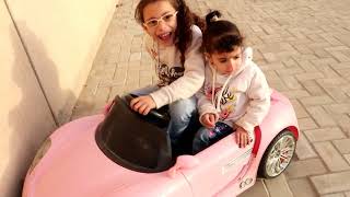 ملكة وعبدالله ومريم عاملو حادث بالسيارة مريم بكت!!