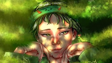 SPEEDPAINT [ Leaf ]  Time lapse AUTODESK SKETCHBOOK- Digital painting #4