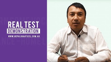 Nepali NAATI CCL-| | Real test Demonstration | |