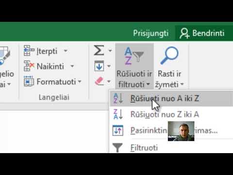 Video: Kaip Automatiškai Rūšiuoti Pavardes Abėcėlės Tvarka „Excel“skaičiuoklėje