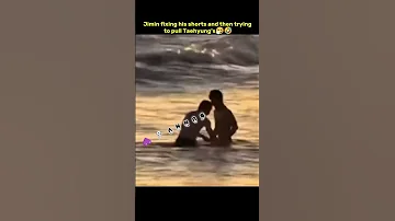 Jimin Fixing His Shorts And Then Trying To Pull Taehyung S Jimin Taehyung Shorts Youtubeshorts 