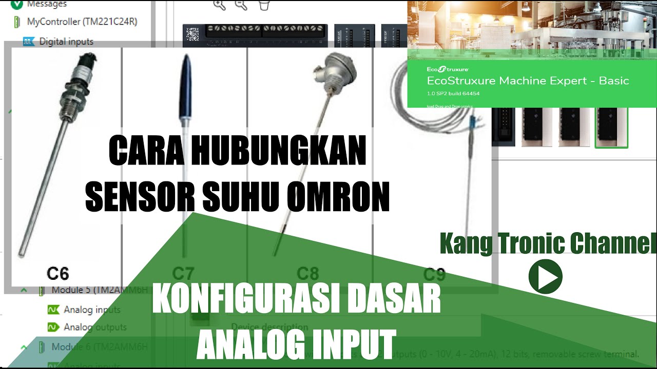 #10 Belajar PLC Schneider - Dasar Analog Input PLC - YouTube