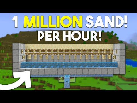 Best Sand Farm in Minecraft Bedrock 1.20! (MCPE/Xbox/PS4/Nintendo Switch)