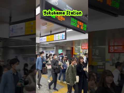 Crazy crowd at Yokohama station. #CapCut #fypシ #fyp #miss_elly69 #trending #japan #yokohama #travel