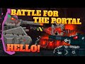 Battle for the portal with the Forge Monster - Cartoons about tanks