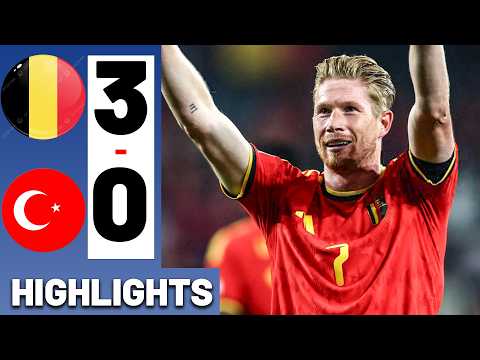 Belgium vs Turkey 3-0 • DE BRUYNE 2 GOALS & LUKAKU - Highlights Uefa Nations League 26/27