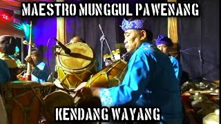MAESTRO KENDANG WAYANG MUNGGUL PAWENANG || ABAH EDIH ||  LAGU BALENDERAN SOROG