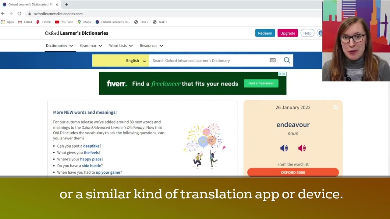 How to use an Oxford Learners Dictionary