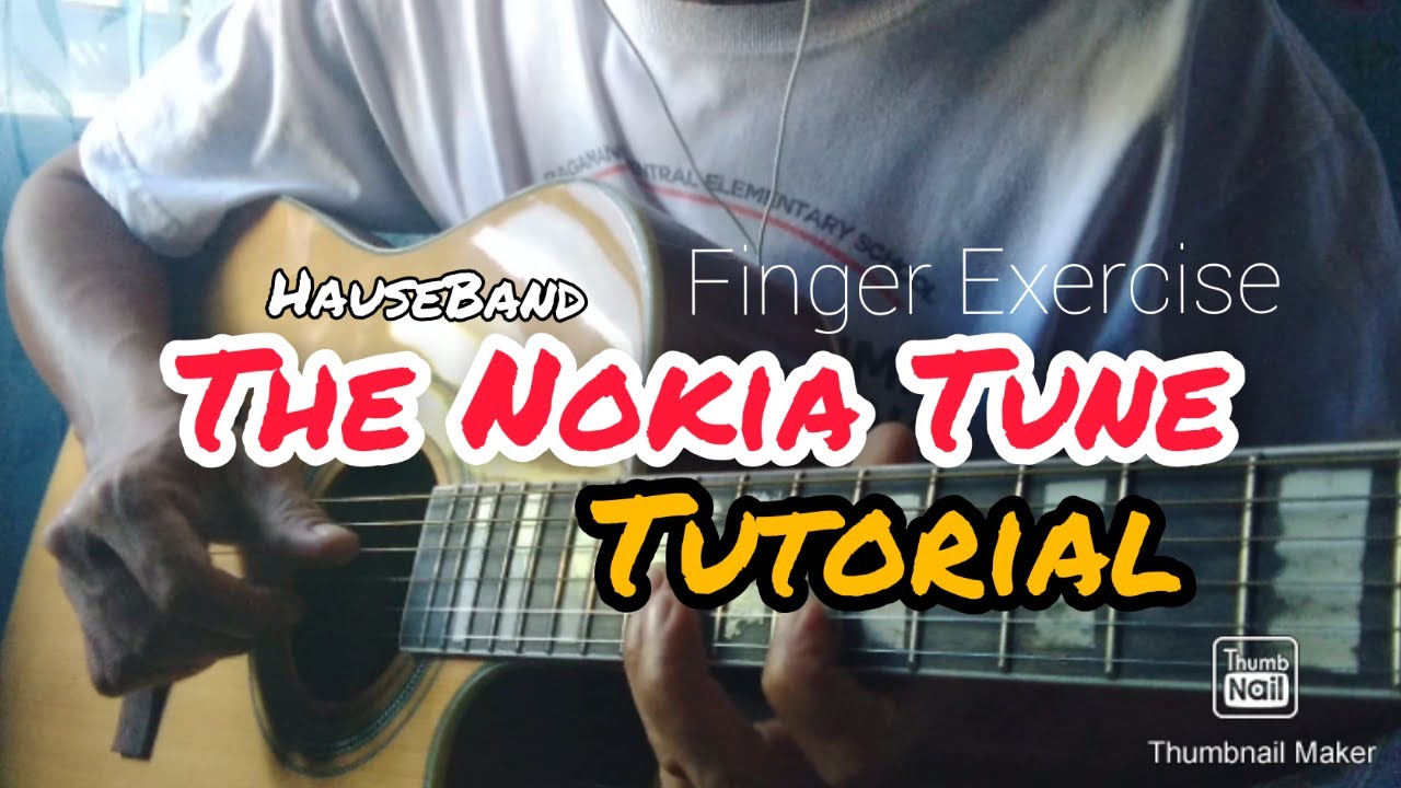 THE NOKIA TUNE GUITAR TUTORIAL GUITAR FINGER EXERCISE YouTube