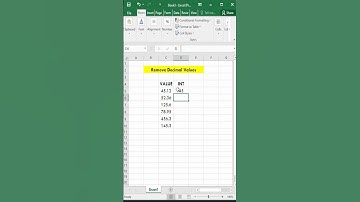 How to Convert Decimal Value to Integer in Excel #shorts #viral #shortsvideo
