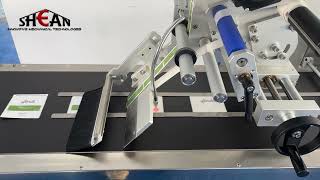 Electric Automatic Flat Surface Labeling Machine for Bottles Plastic Bags Box Core Motor