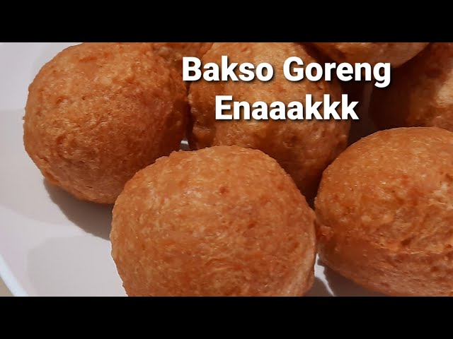 Bakso Goreng Babi Enak Renyah Disukai Anak Anak - Fried Pork Meatballs - Nael Onion class=