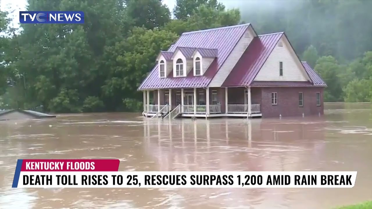 Death Toll in Kentucky Floods Rises to 25 as Over 1200 Persons Have Been Rescued